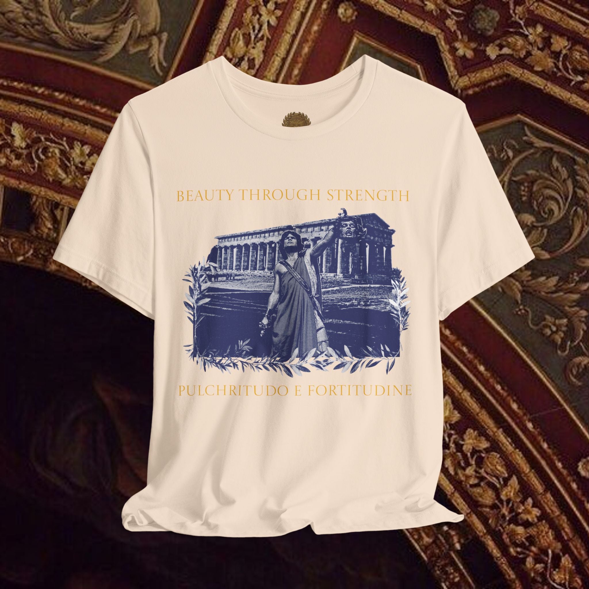 The Hero's Victory Classically-Themed Cotton Graphic T Shirt