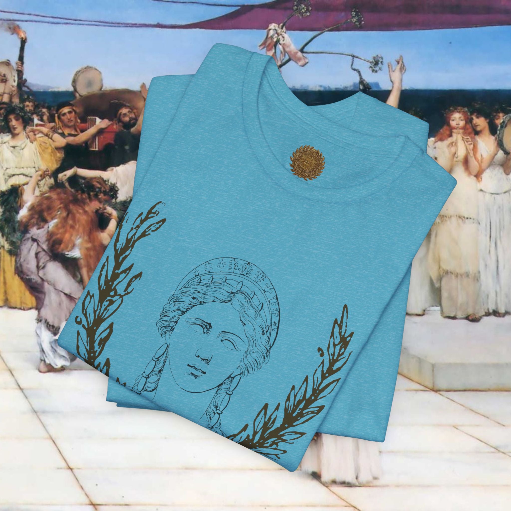 Hera's Wondering – Greek Goddess Ornate Diadem T-Shirt
