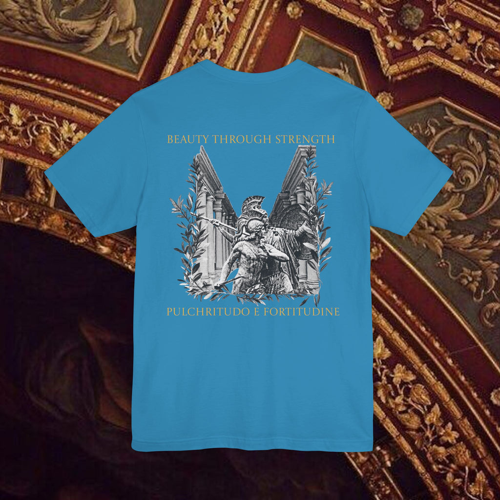 The Goddess's Protection Classically-Inspired Cotton Graphic T Shirt Back Version