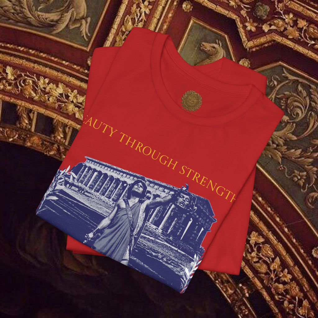 The Hero's Victory Classically-Themed Cotton Graphic T Shirt