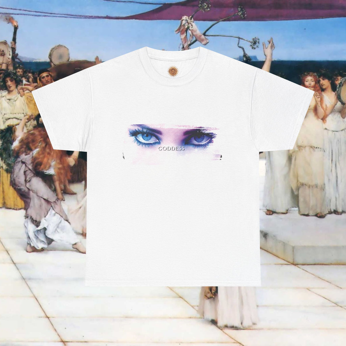 Mysterious Eyes Of a Goddess Unisex Heavy Cotton Graphic T Shirt