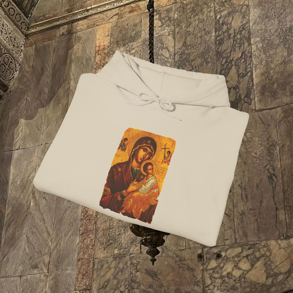 Byzantine Art Hoodie - Mother and Child Design