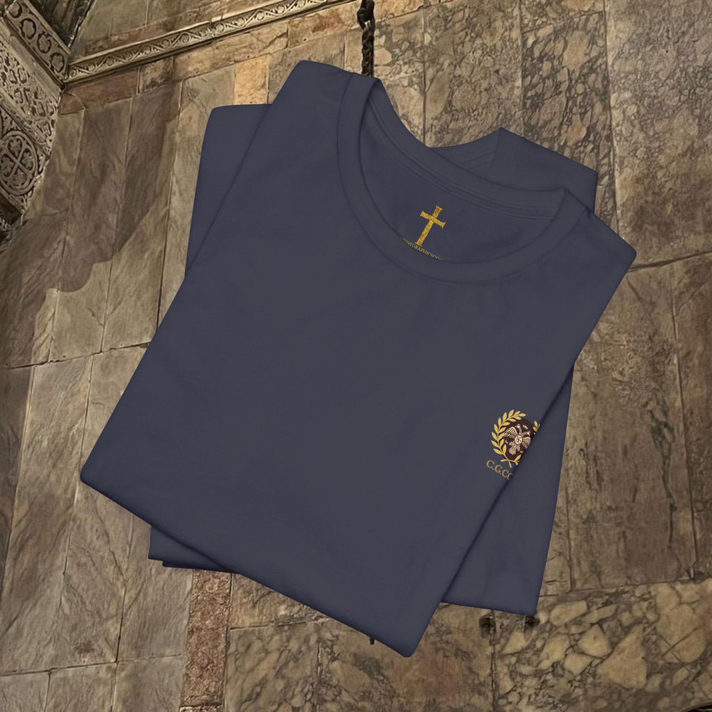 The Kings Fate Byzantine Inspired Cotton Graphic T-shirt Back version