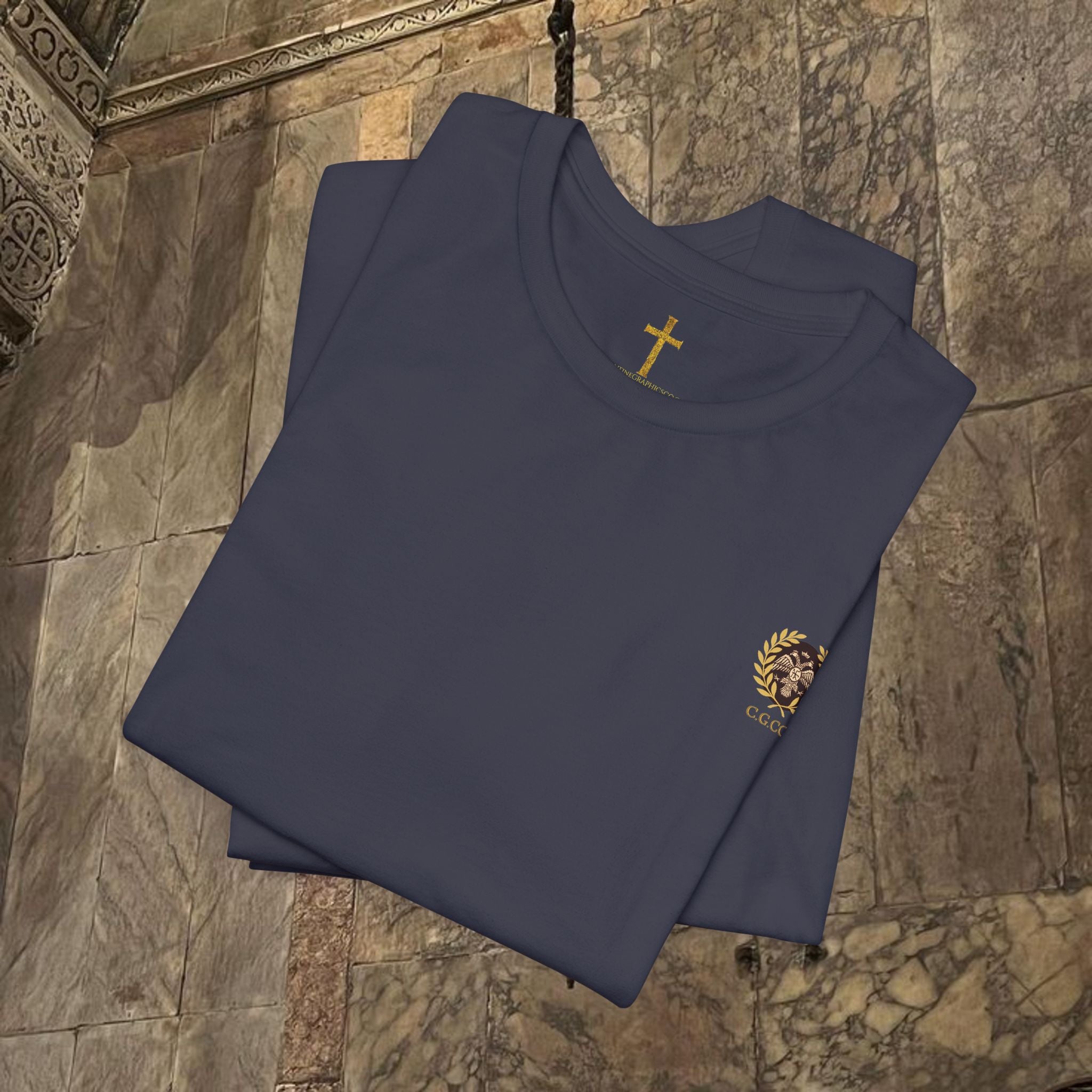 The Kings Fate Byzantine Inspired Cotton Graphic T-shirt Back version