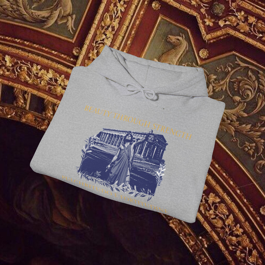 The Hero's Victory Classically-Themed Cotton Graphic Hoodie