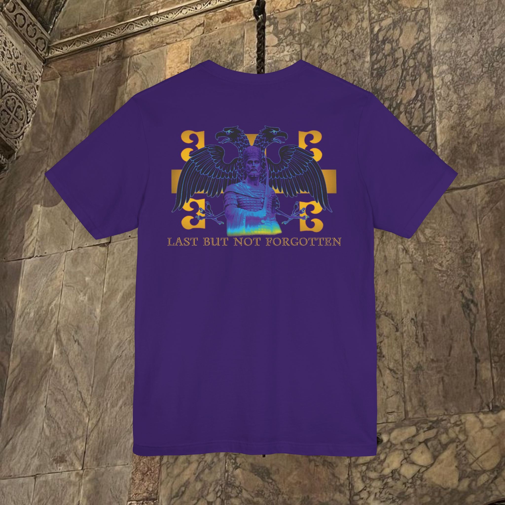 The Last Great Emperor Byzantine Inspired Cotton Graphic T-shirt Back Version