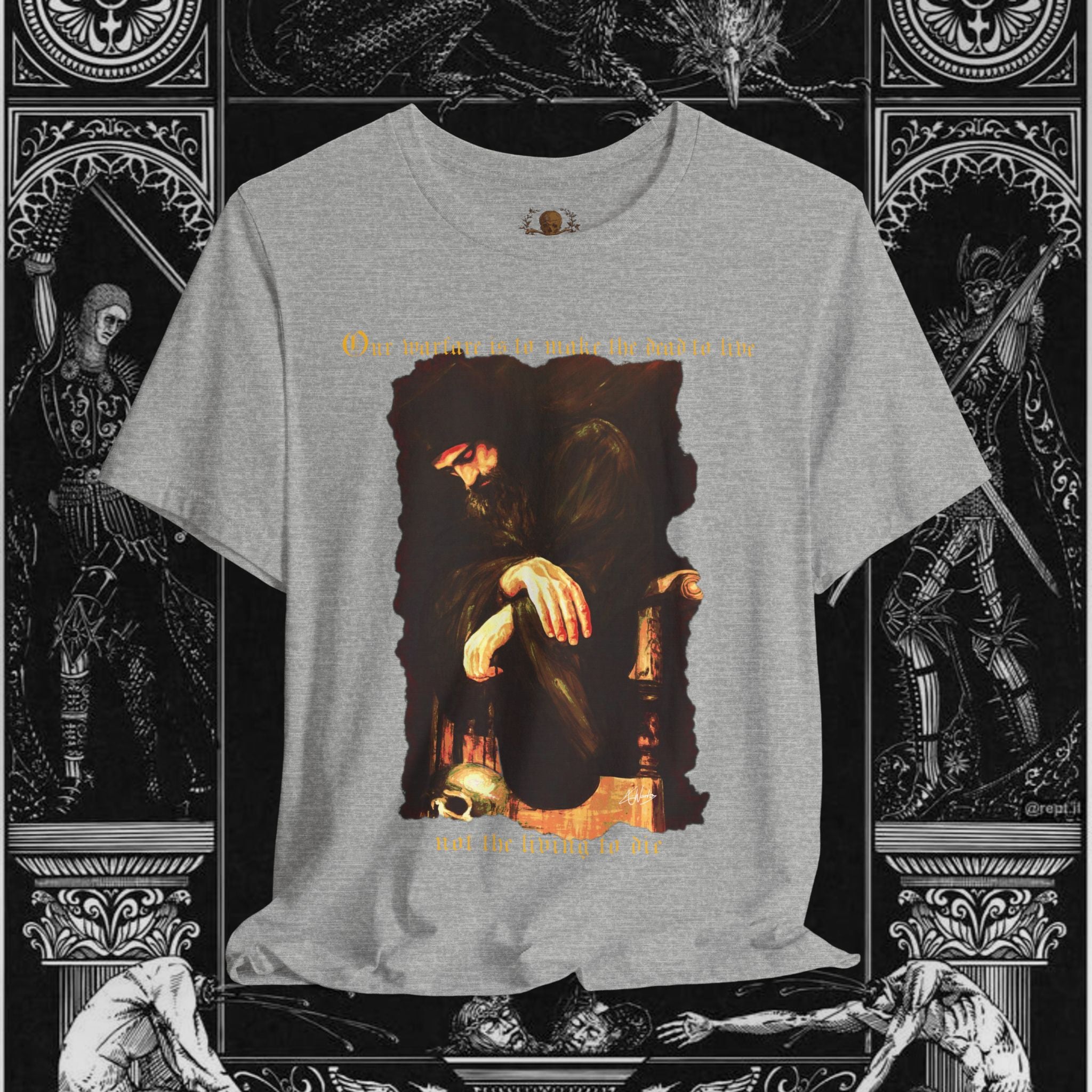 Man's Memento Medieval Fantasy Graphic T Shirt