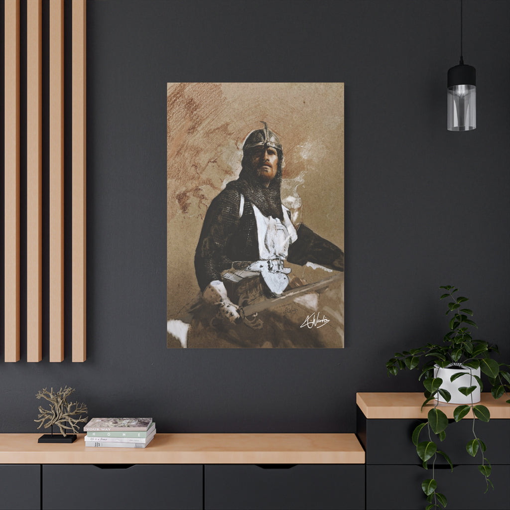 The Knight's Rest Medieval Fantasy Canvas