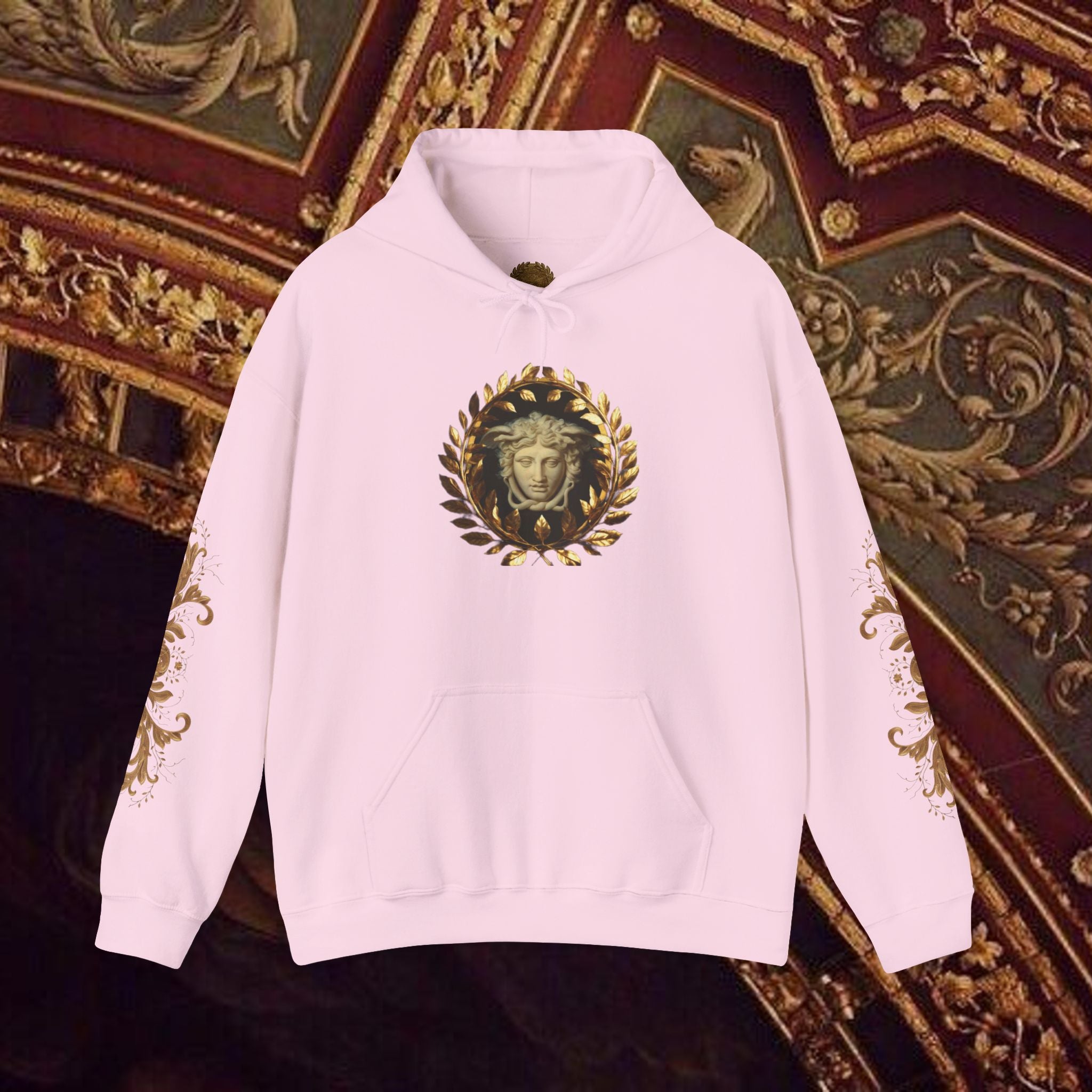 Medusa's Gaze Classical Mythology Inspired Unisex Heavy Blend Hooded Graphic Sweatshirt