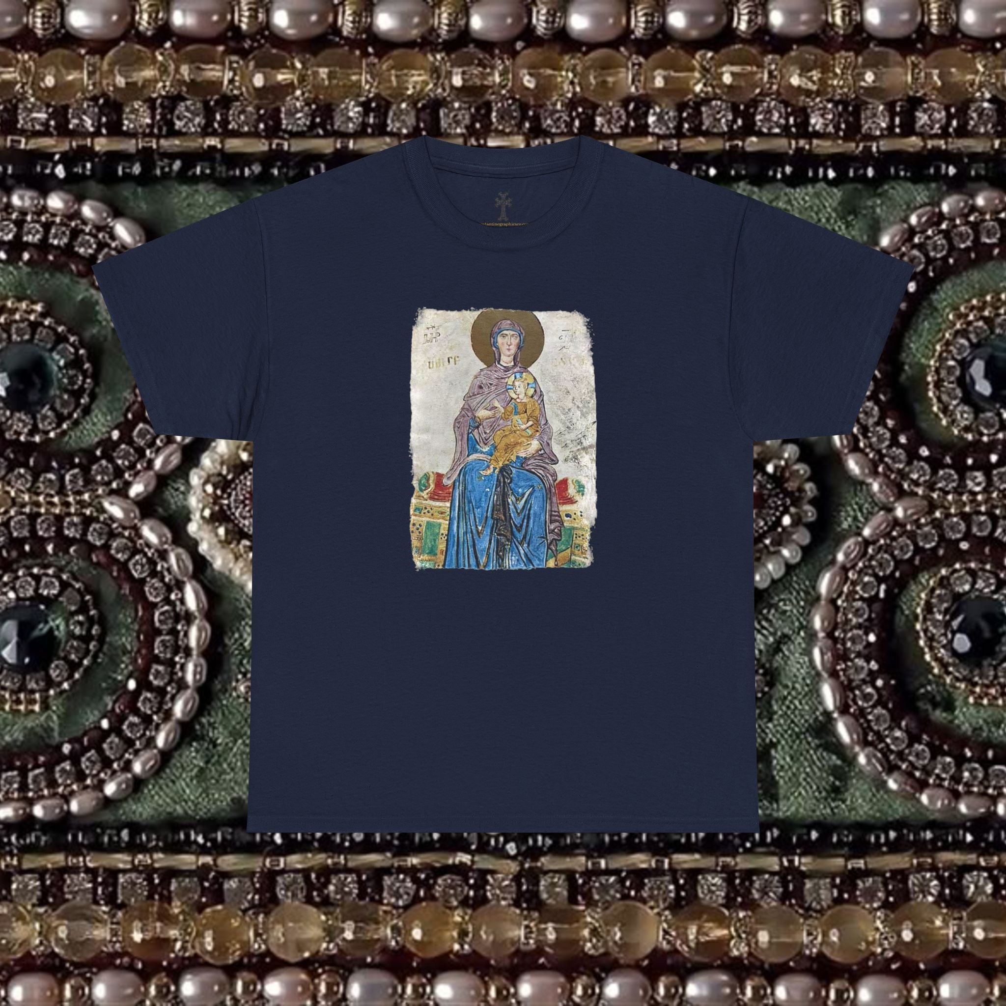 Medieval Armenian Manuscript Art Cotton Graphic T-Shirt