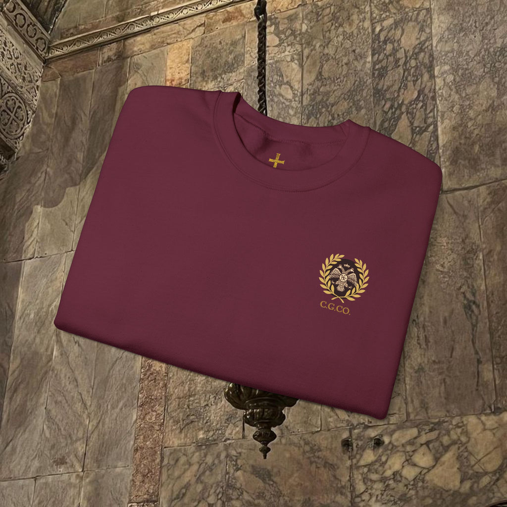 The Kings Fate Byzantine Inspired Graphic Crewneck Sweatshirt Back Version