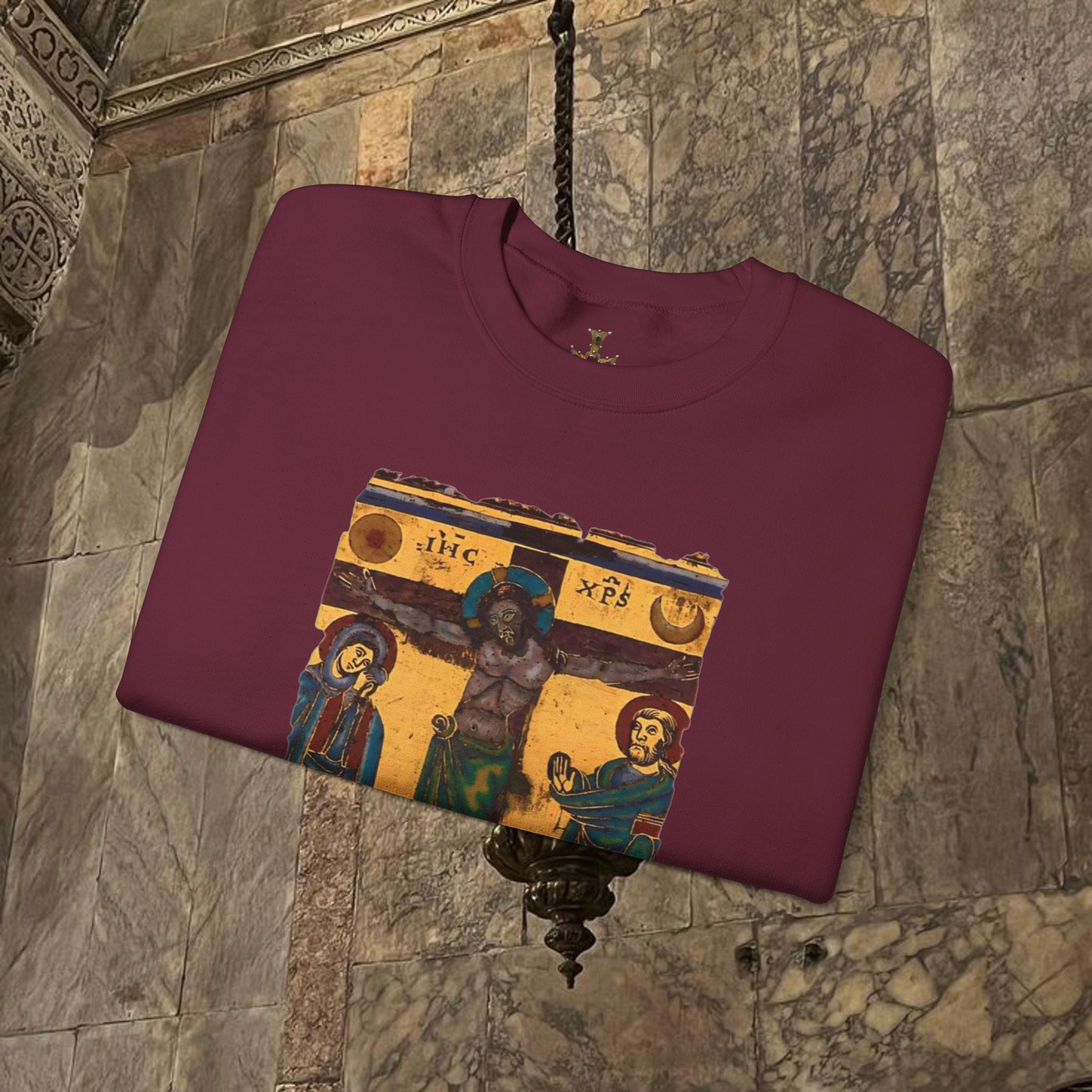 Byzantine art Sweatshirt iconographic desgin