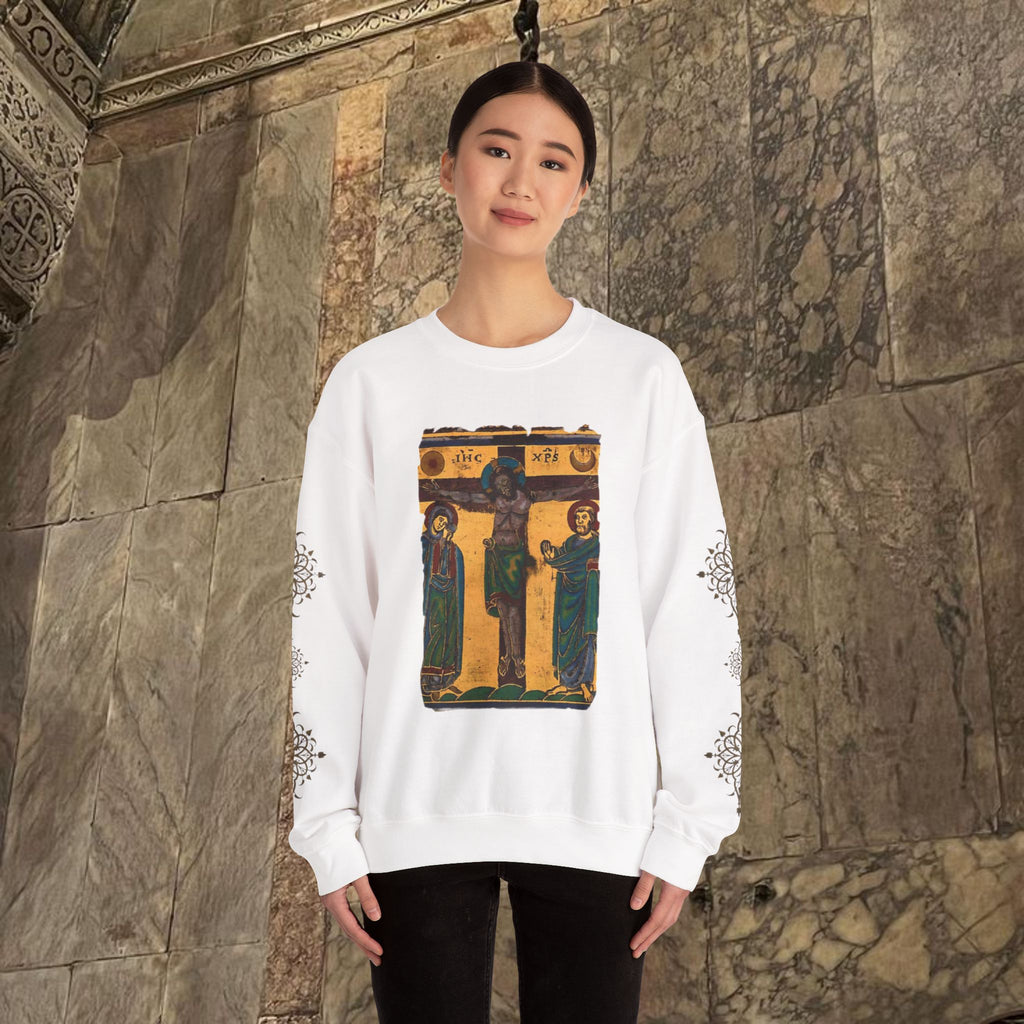 Byzantine art Sweatshirt iconographic desgin