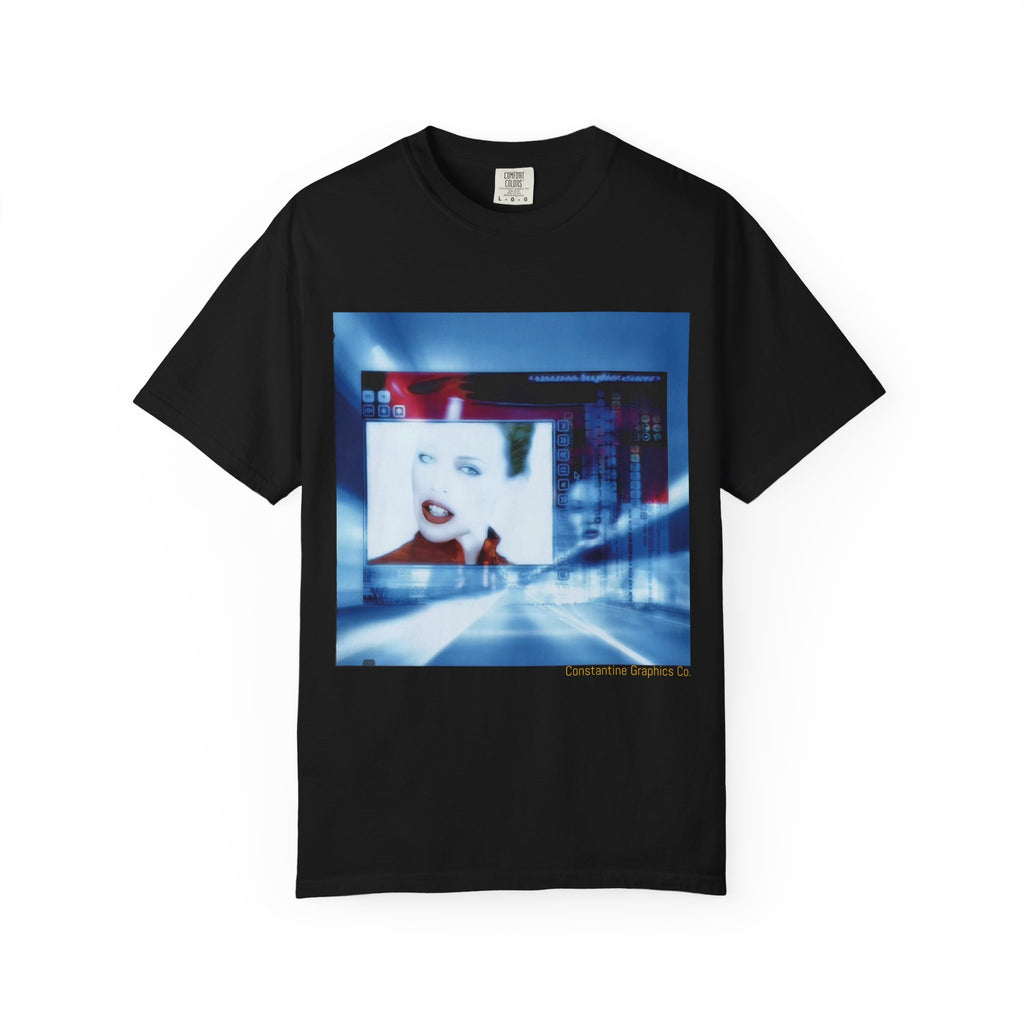 Digital Pop Up Cyber Y2K Graphic T-Shirt