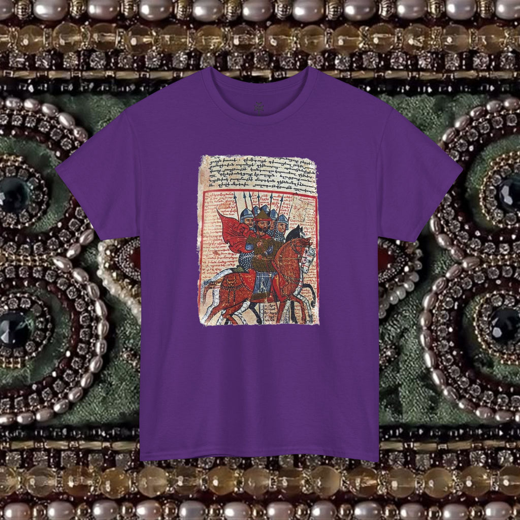 Armenian Warriors Ancient Manuscript Graphic T-Shirt Shirt