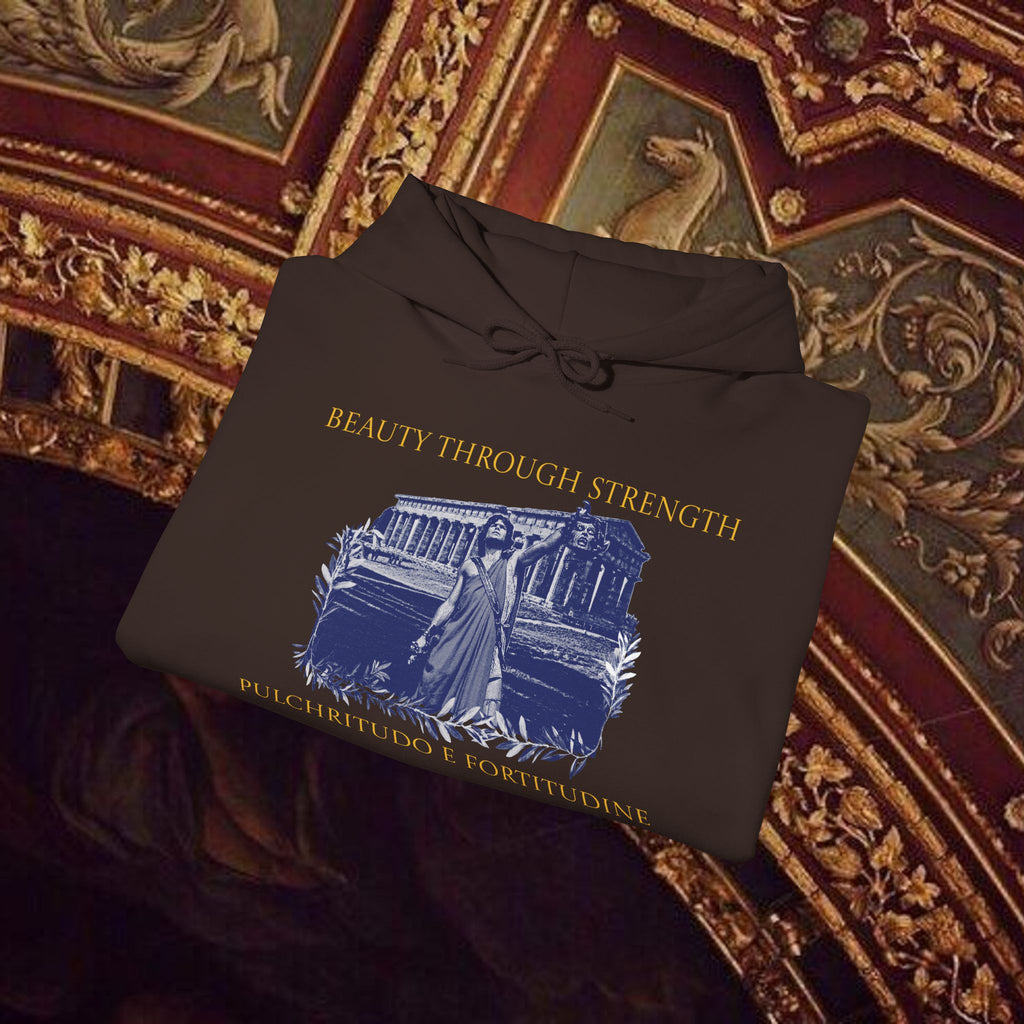 The Hero's Victory Classically-Themed Cotton Graphic Hoodie