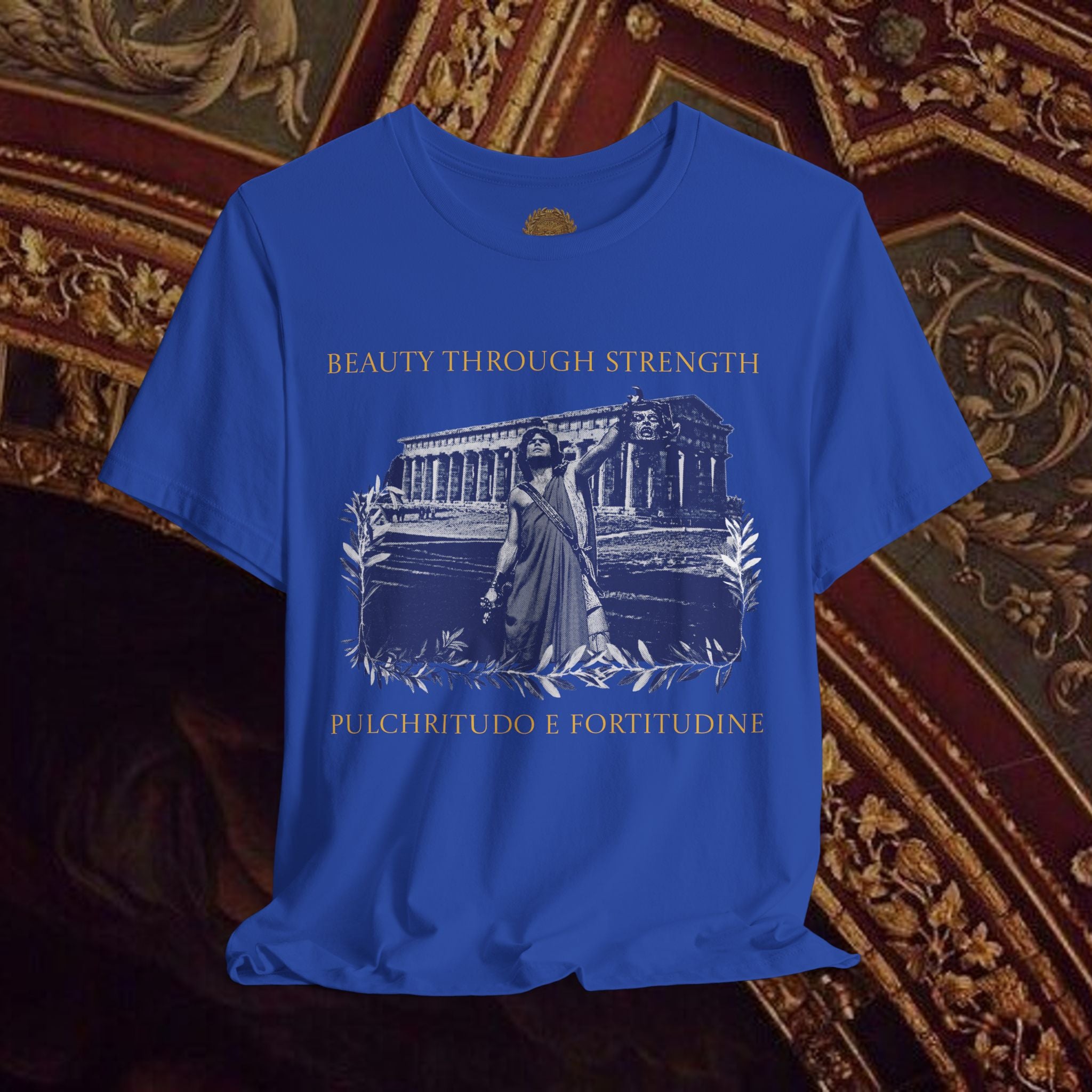 The Hero's Victory Classically-Themed Cotton Graphic T Shirt