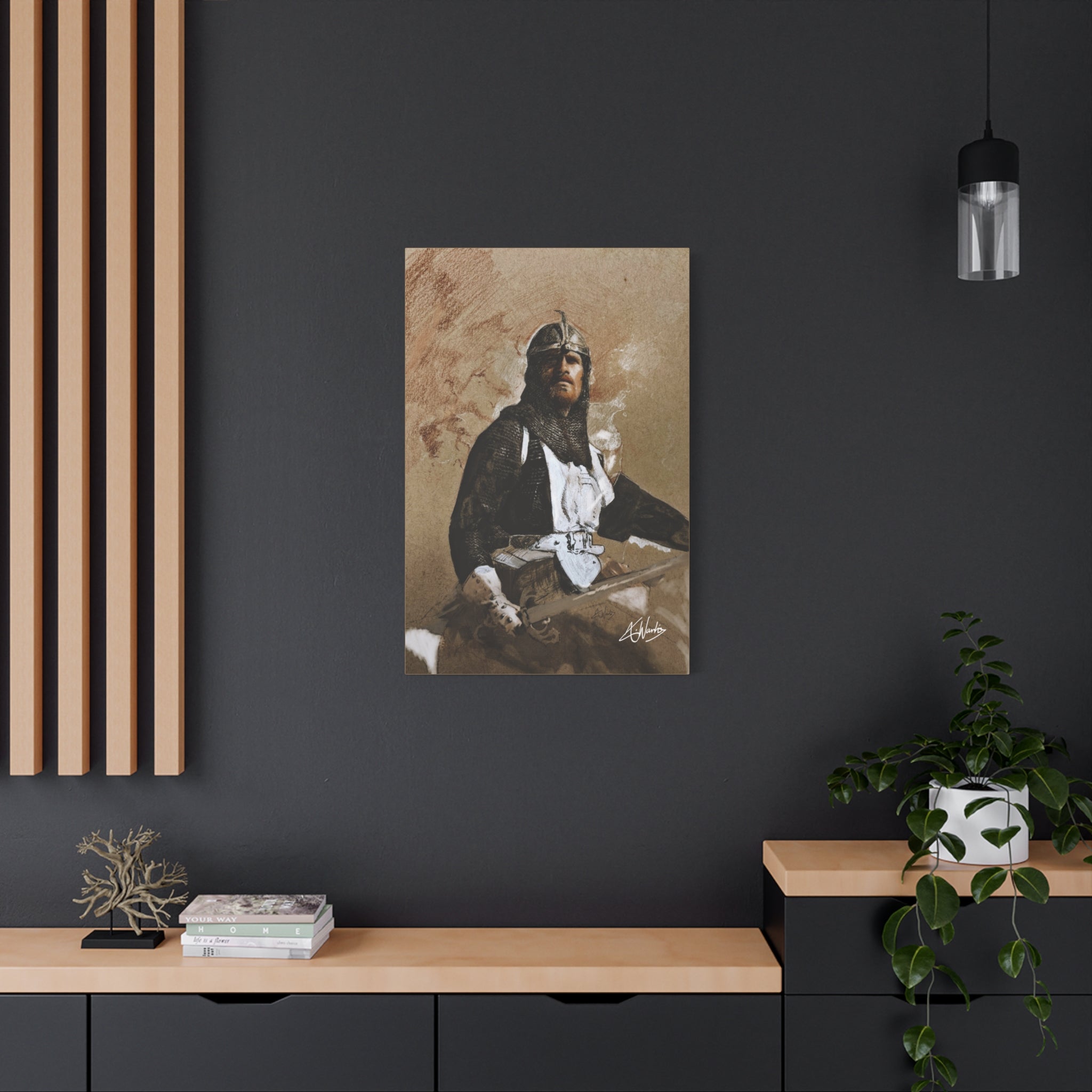The Knight's Rest Medieval Fantasy Canvas