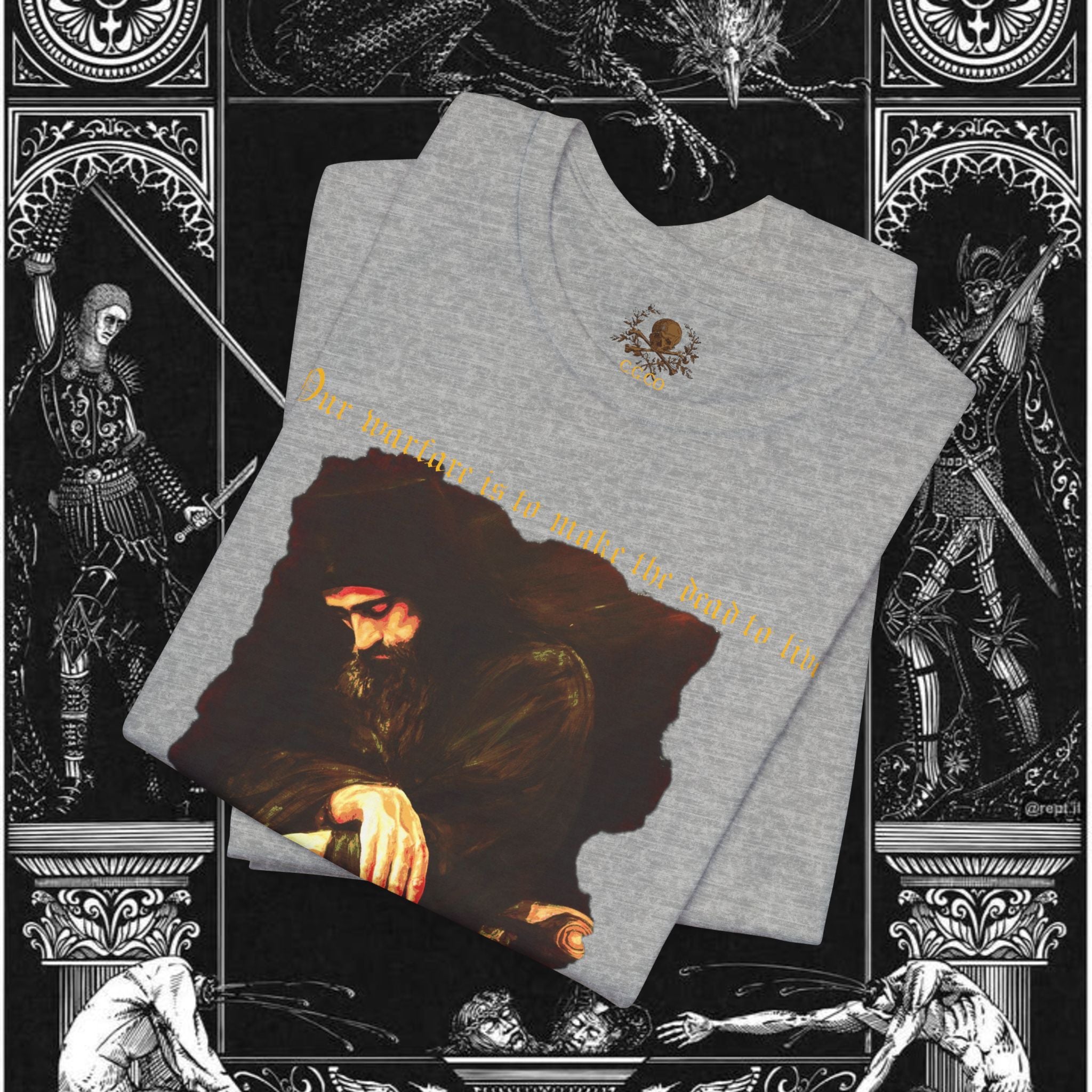 Man's Memento Medieval Fantasy Graphic T Shirt