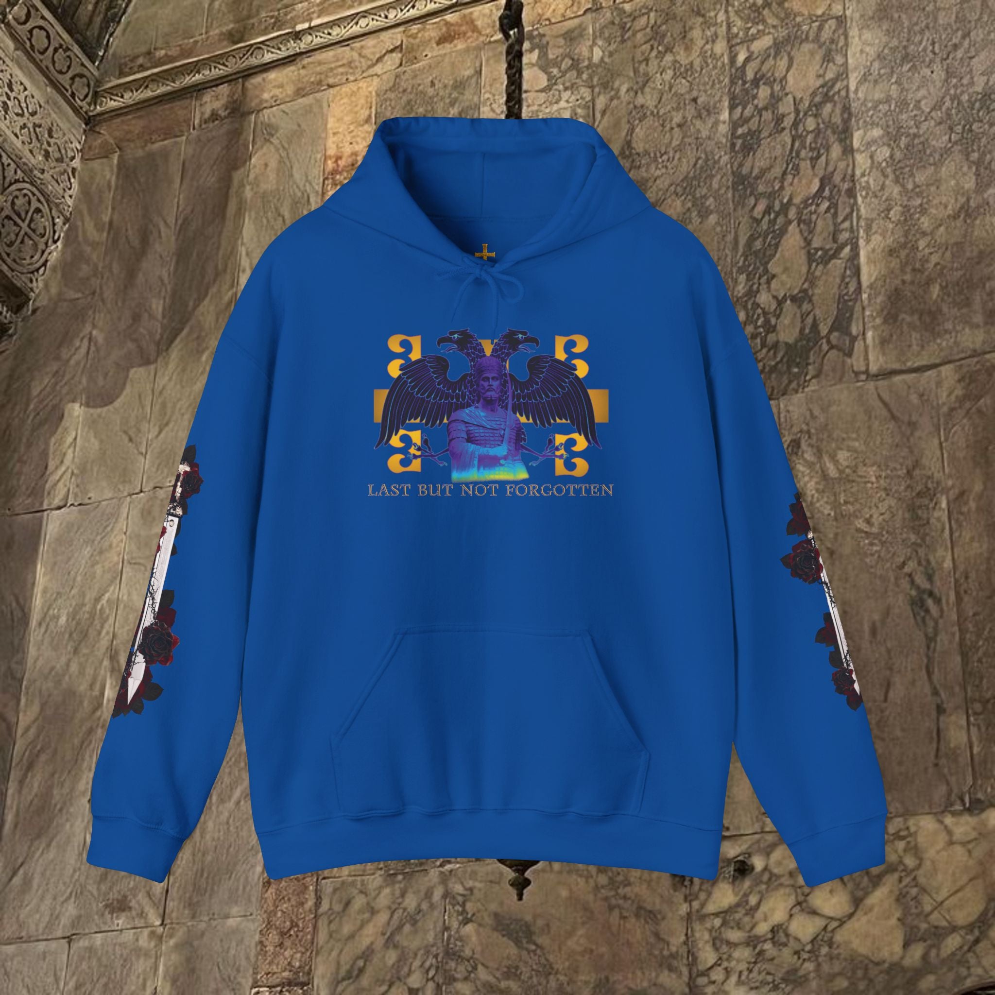 The Last Great Emperor Byzantine Inspired Graphic Hoodie Front Version