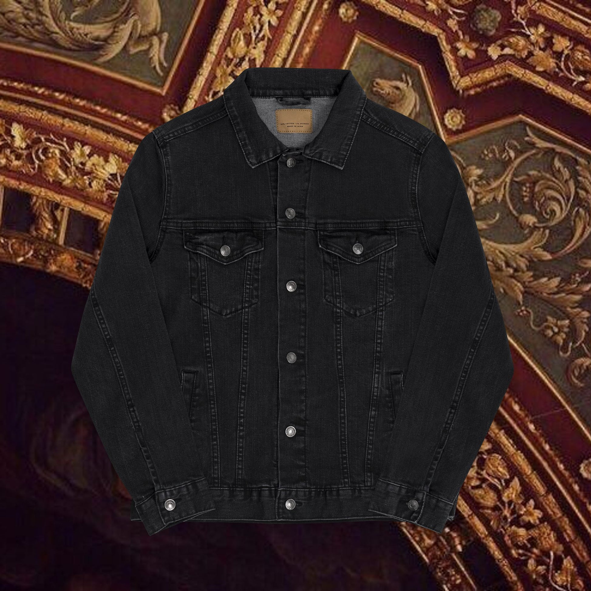 The Emperor's Golden Laurel Unisex Denim Jacket (Embroidery)