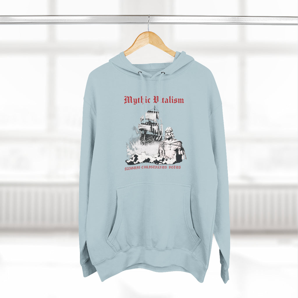 Mythical Vitalism, Sanguis Christianus Vetus Adventure and Exploration Inspired Graphic Fleece Hoodie