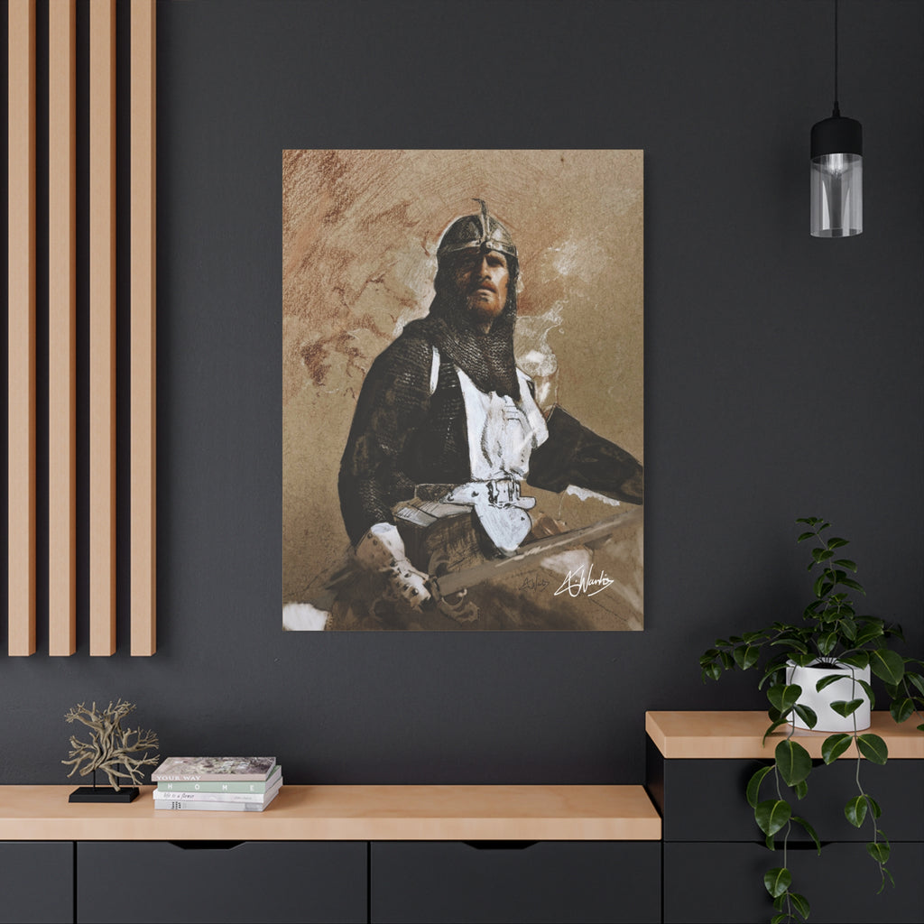 The Knight's Rest Medieval Fantasy Canvas