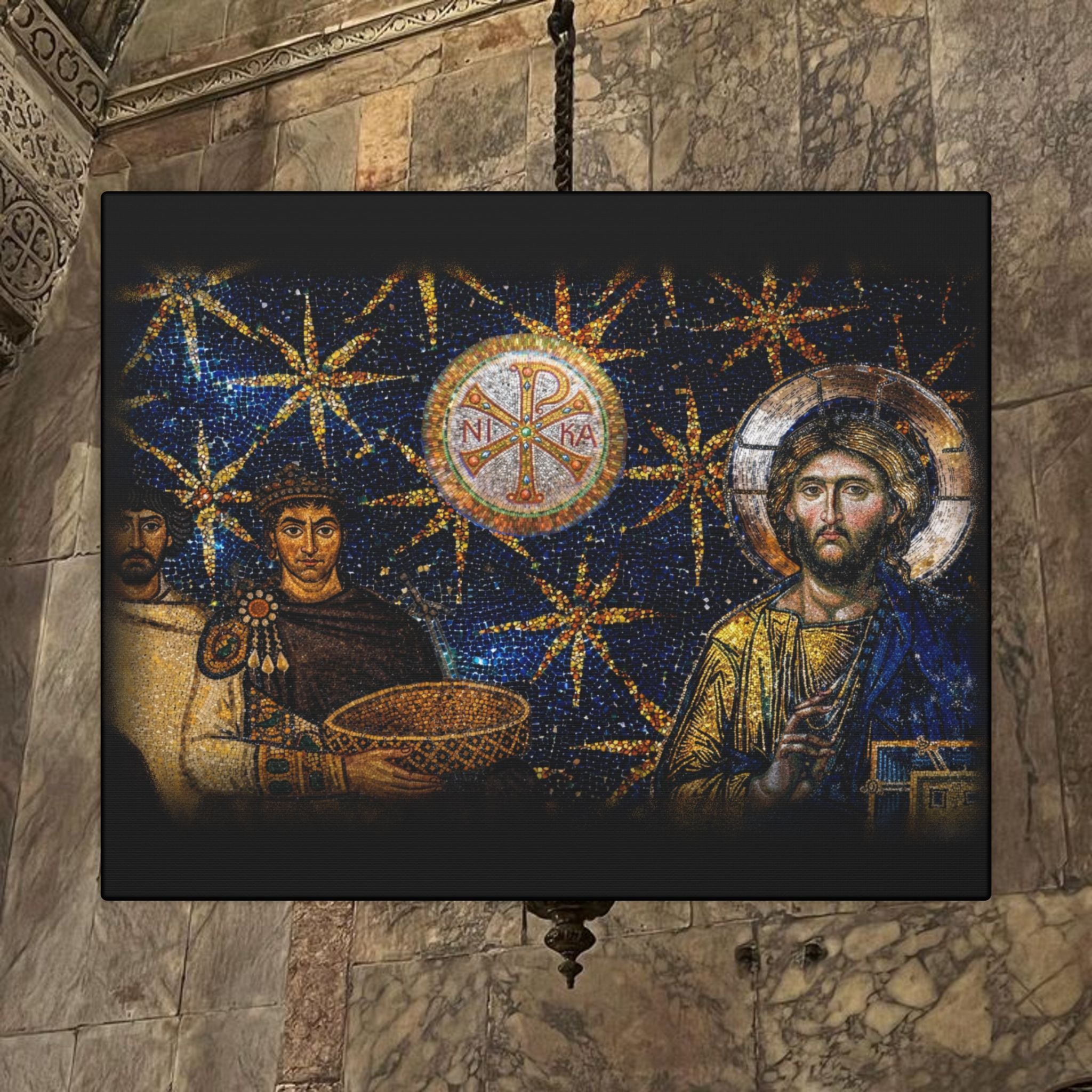 Justinian's Glory Byzantine Late Roman Inspired Matte Canvas, Stretched, (Multi-Size)