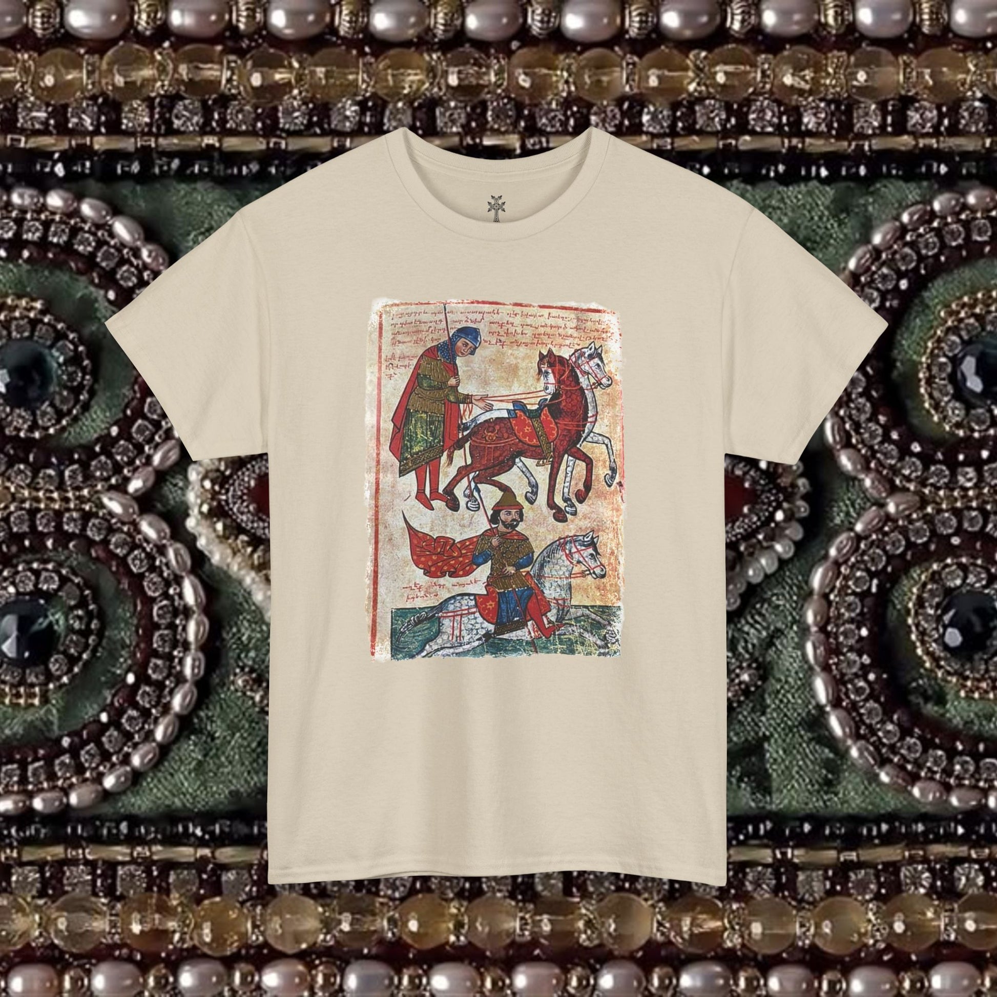 Ancient Armenian Manuscript Religious Graphic T-Shirt