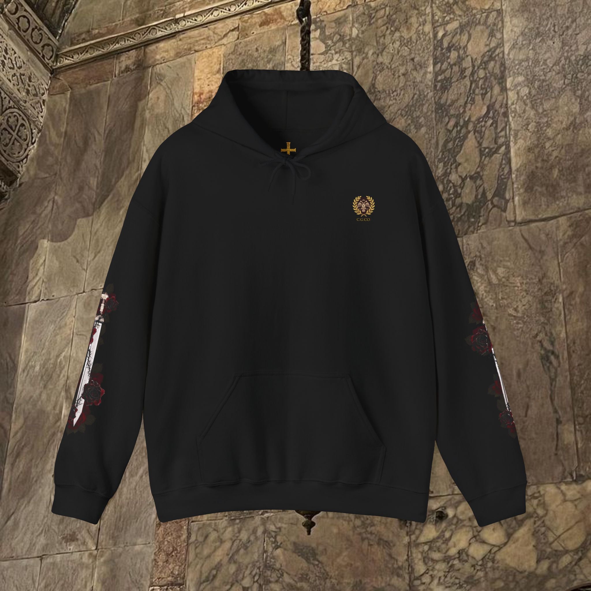 The Last Great Emperor Byzantine Inspired Graphic Hoodie Back Version