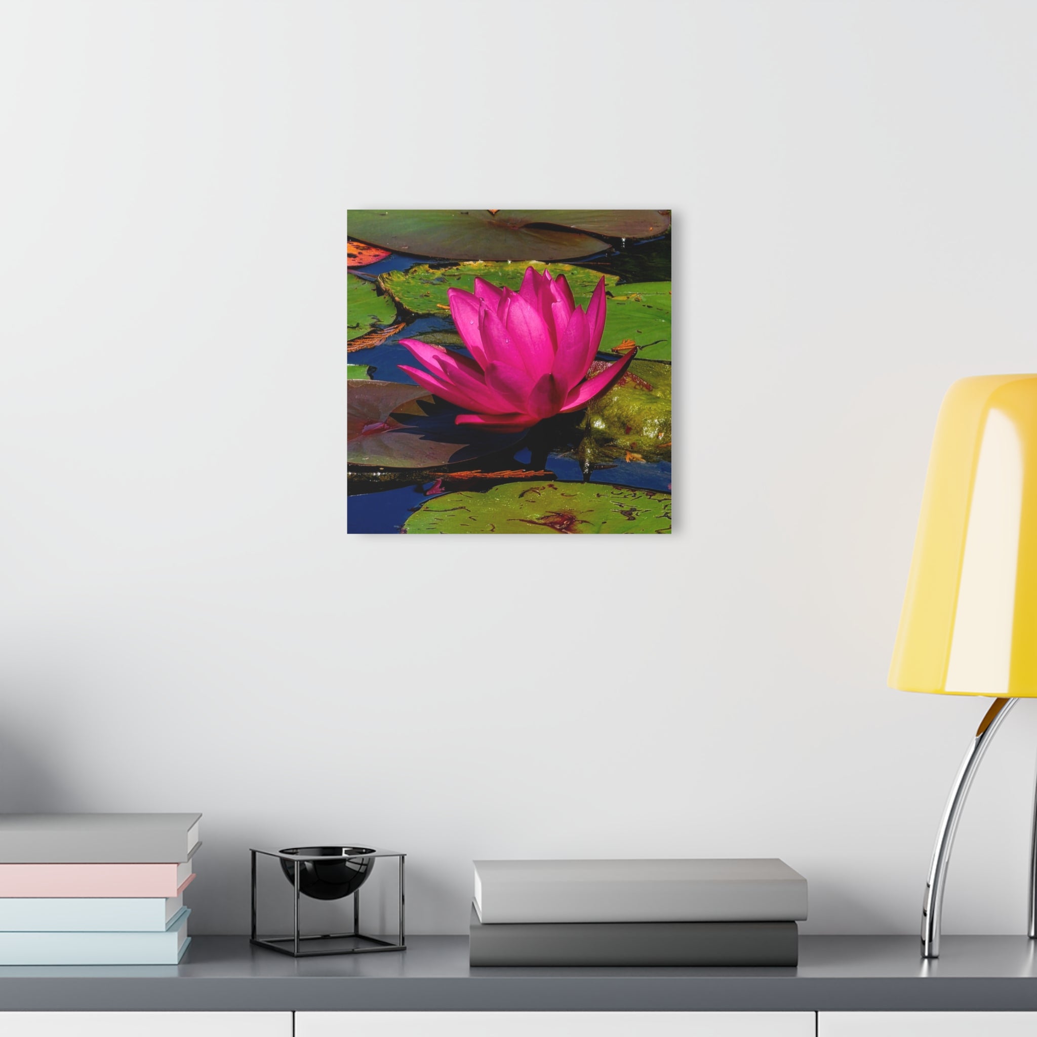 Pink Lily Pad Flower – Acrylic Wall Art