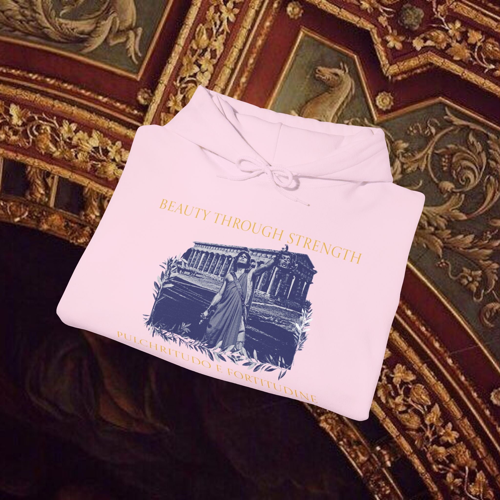 The Hero's Victory Classically-Themed Cotton Graphic Hoodie