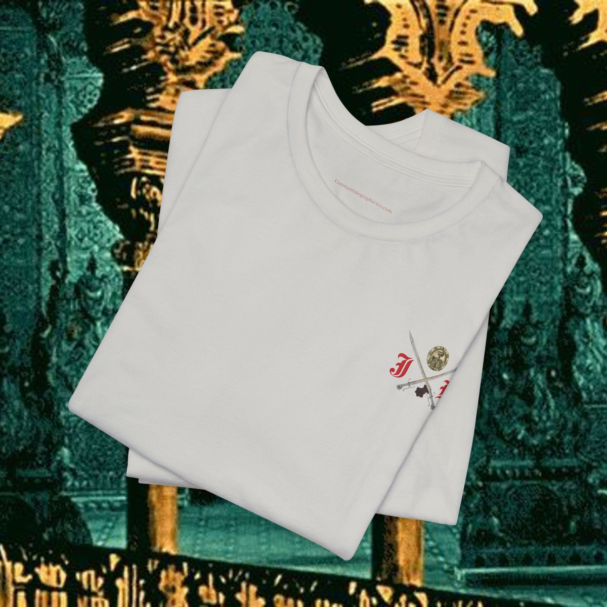 Mythic Vitalism, Sanguis Christianus Vetus Exploration and Adventure Inspired Graphic T Shirt Back Version