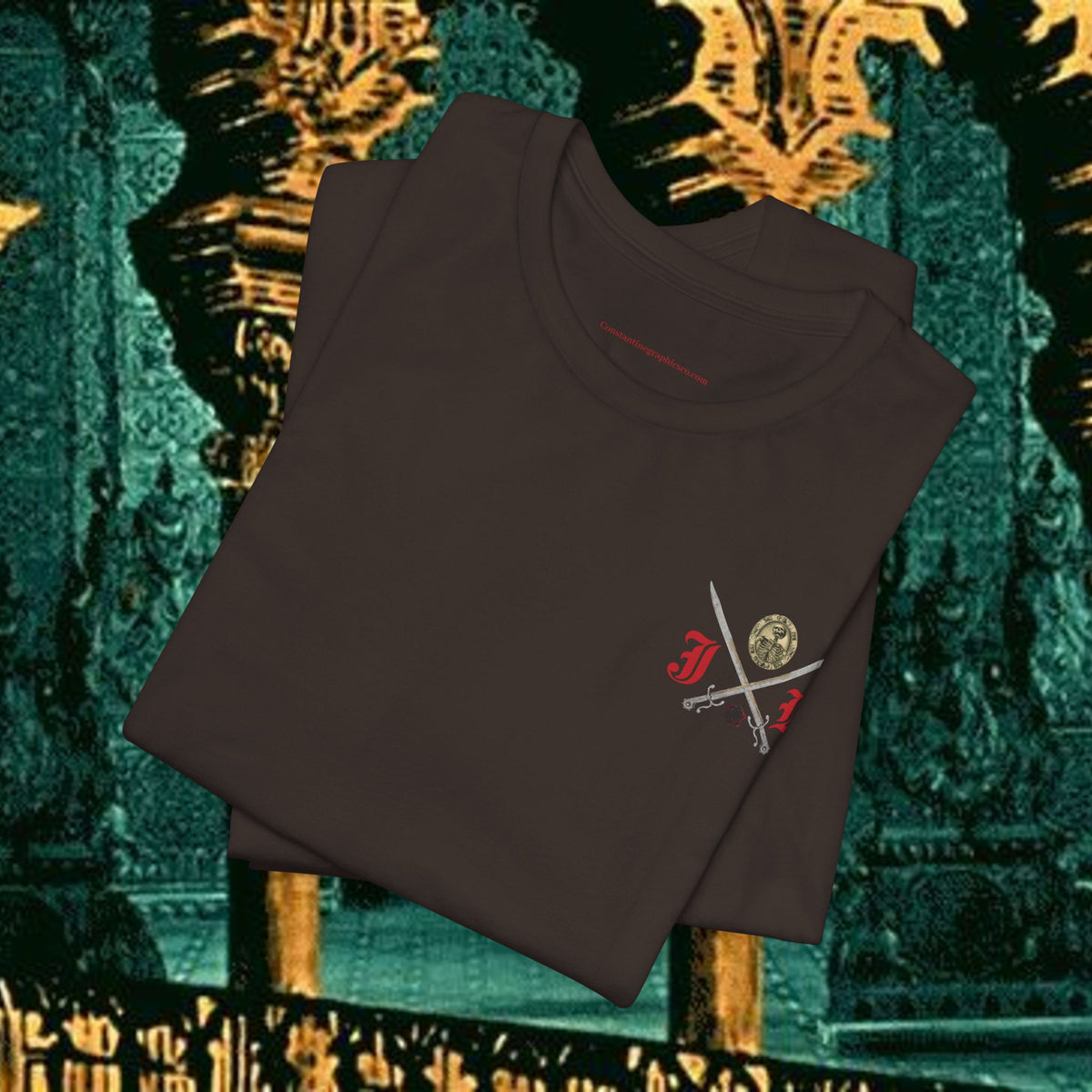 Sons of the Steppe Mythical Medieval Inspired Graphic T Shirt Back Version