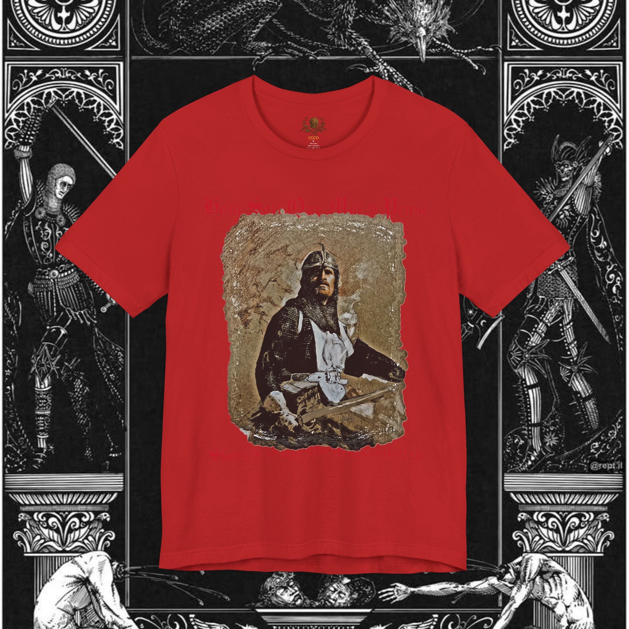The Knight's Rest Medieval Fantasy Graphic T Shirt