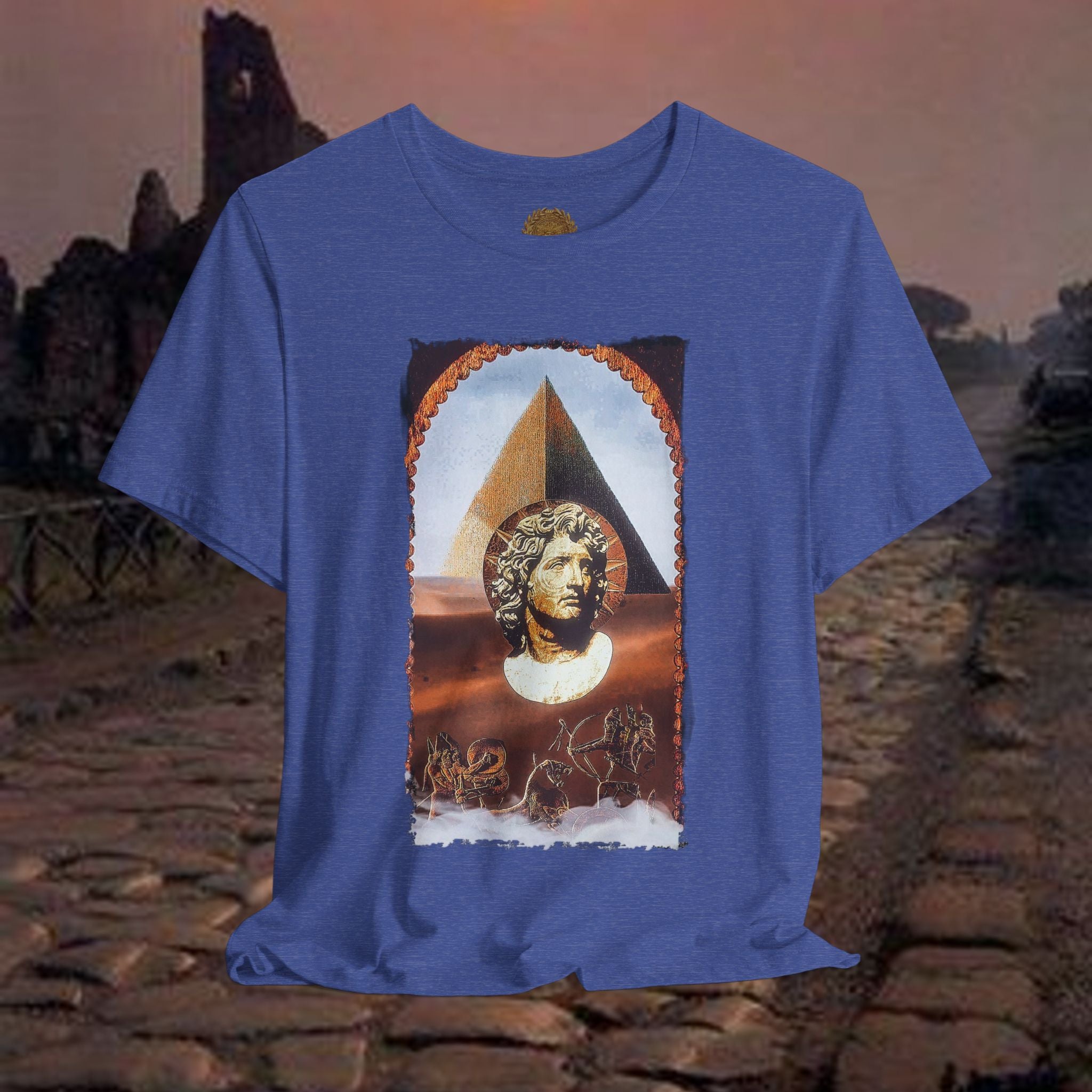 Alexander the Great In Egypt Pyramid Graphic T Shirt