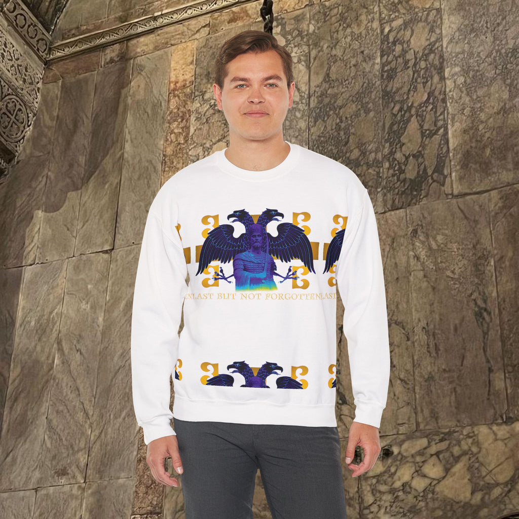 The Last Great Emperor Byzantine Inspired Graphic Crewneck Sweatshirt Front Version