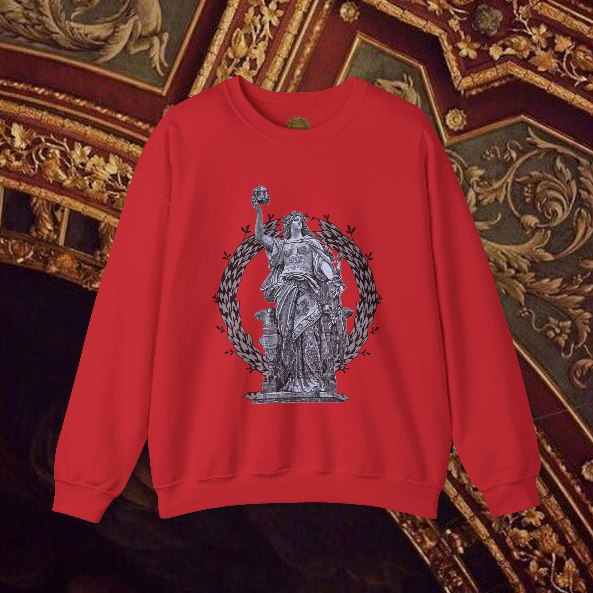Goddess Victory Neo-Classical Crewneck Sweatshirt piece