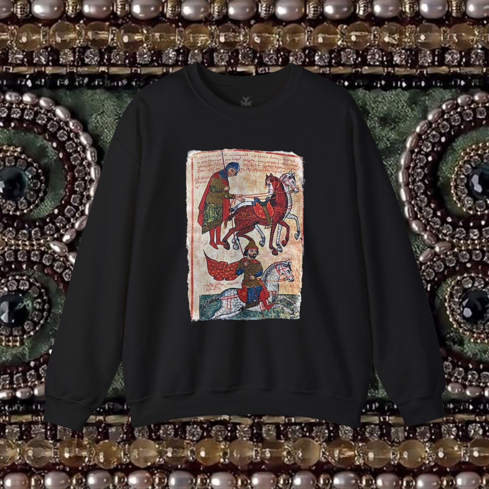 Ancient Armenian Manuscript Graphic Sweatshirt Design