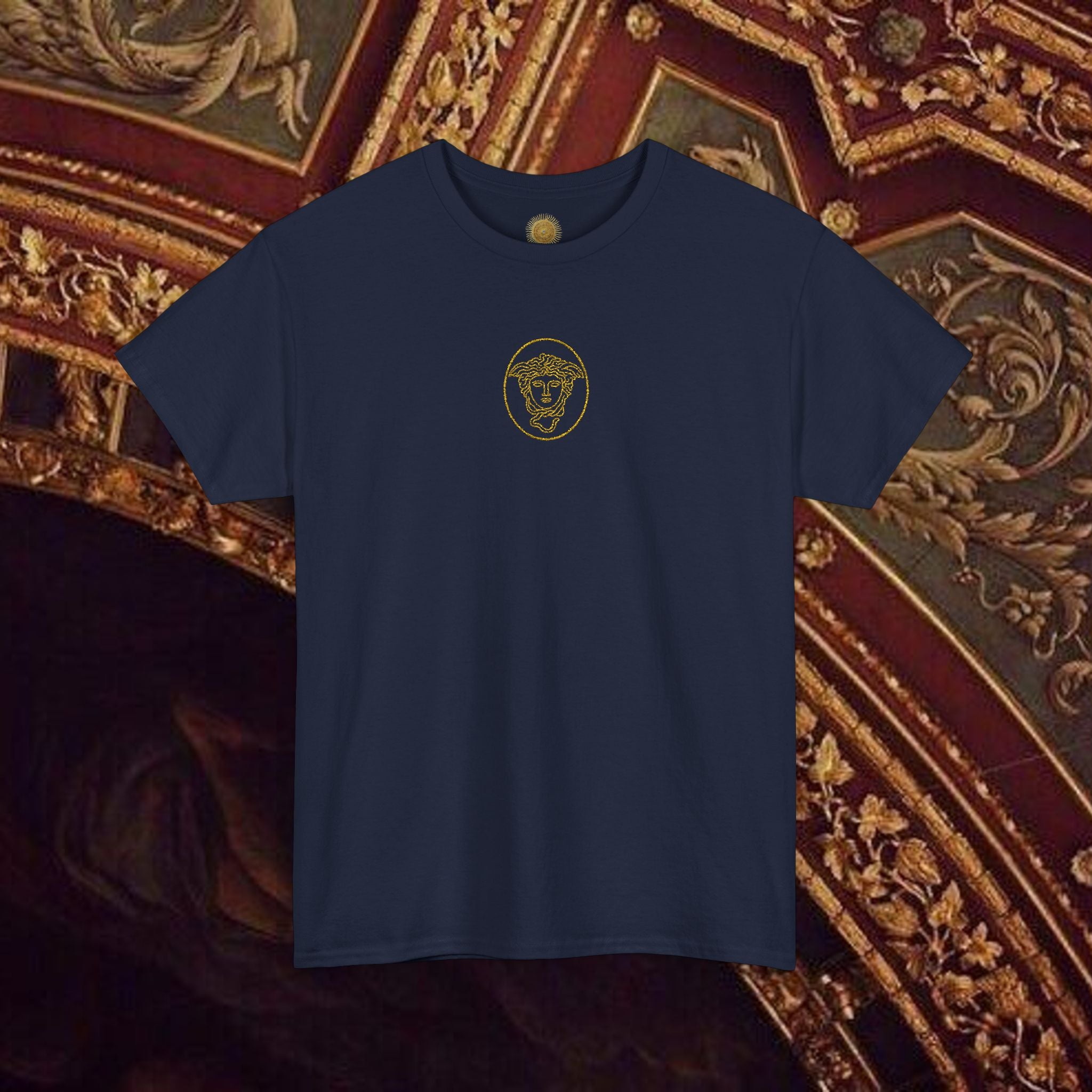 Medusa's Head Unisex Heavy Cotton Tee, Colorful Graphic Tee