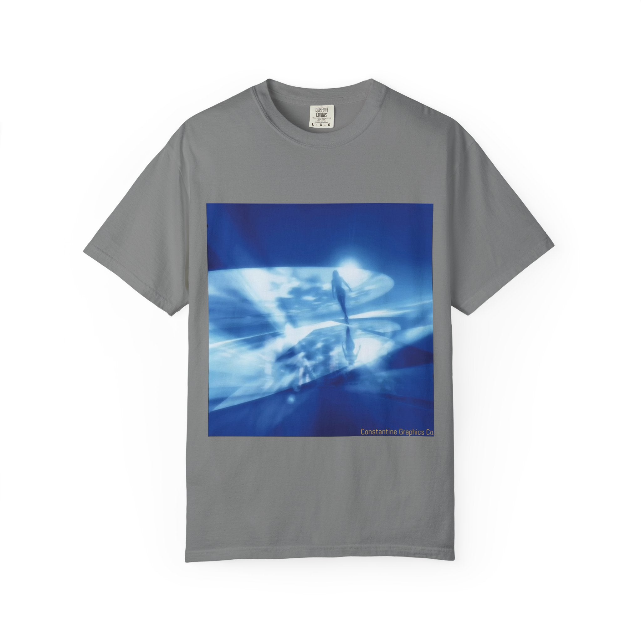 The Blue Portal Cyber Y2K Graphic T-Shirt