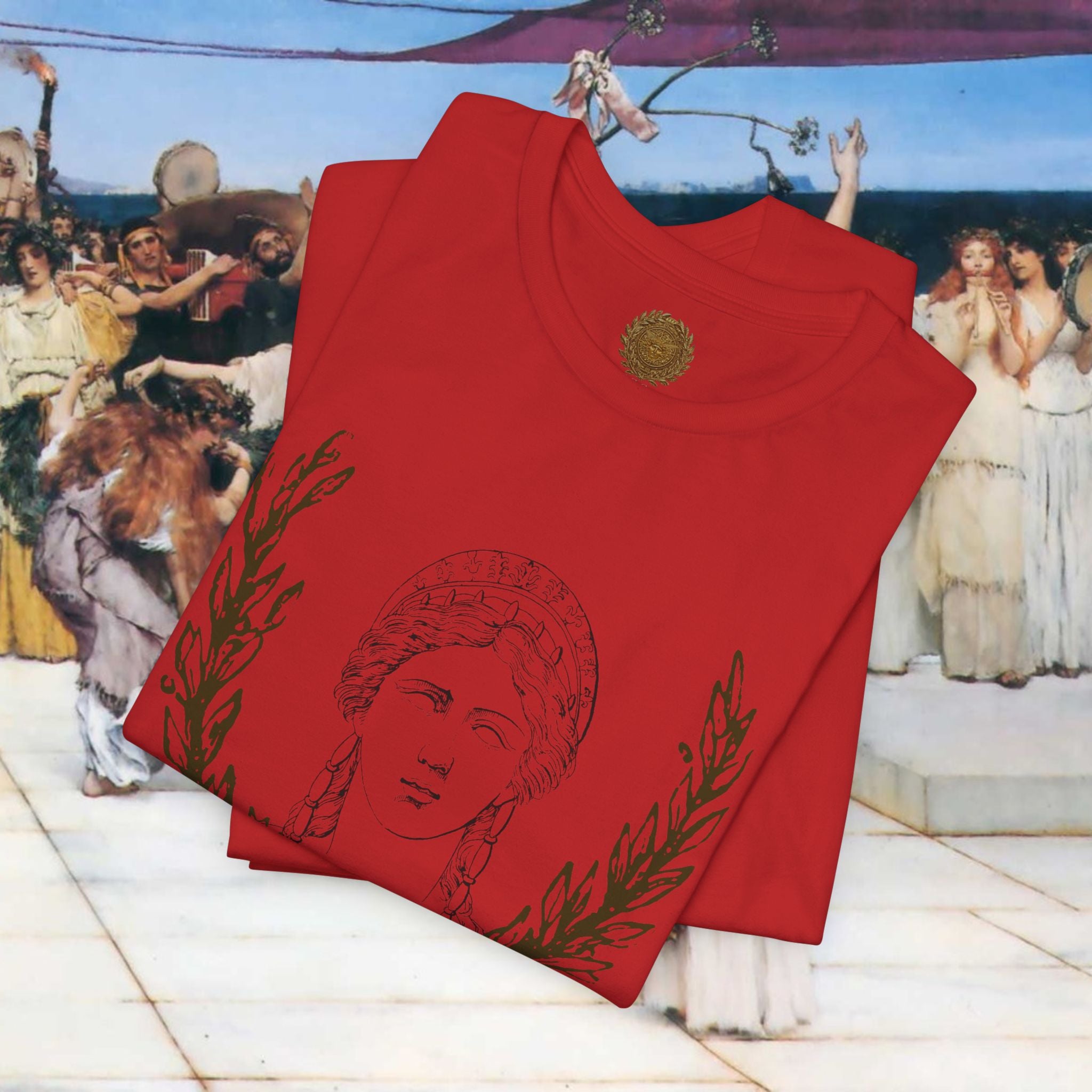 Hera's Wondering – Greek Goddess Ornate Diadem T-Shirt