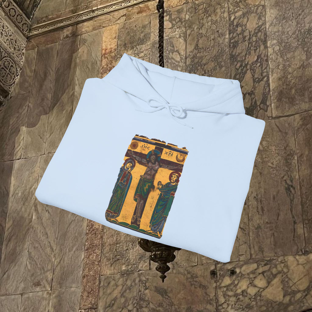 Byzantine Icon Art Hoodie - Classical Religious Design