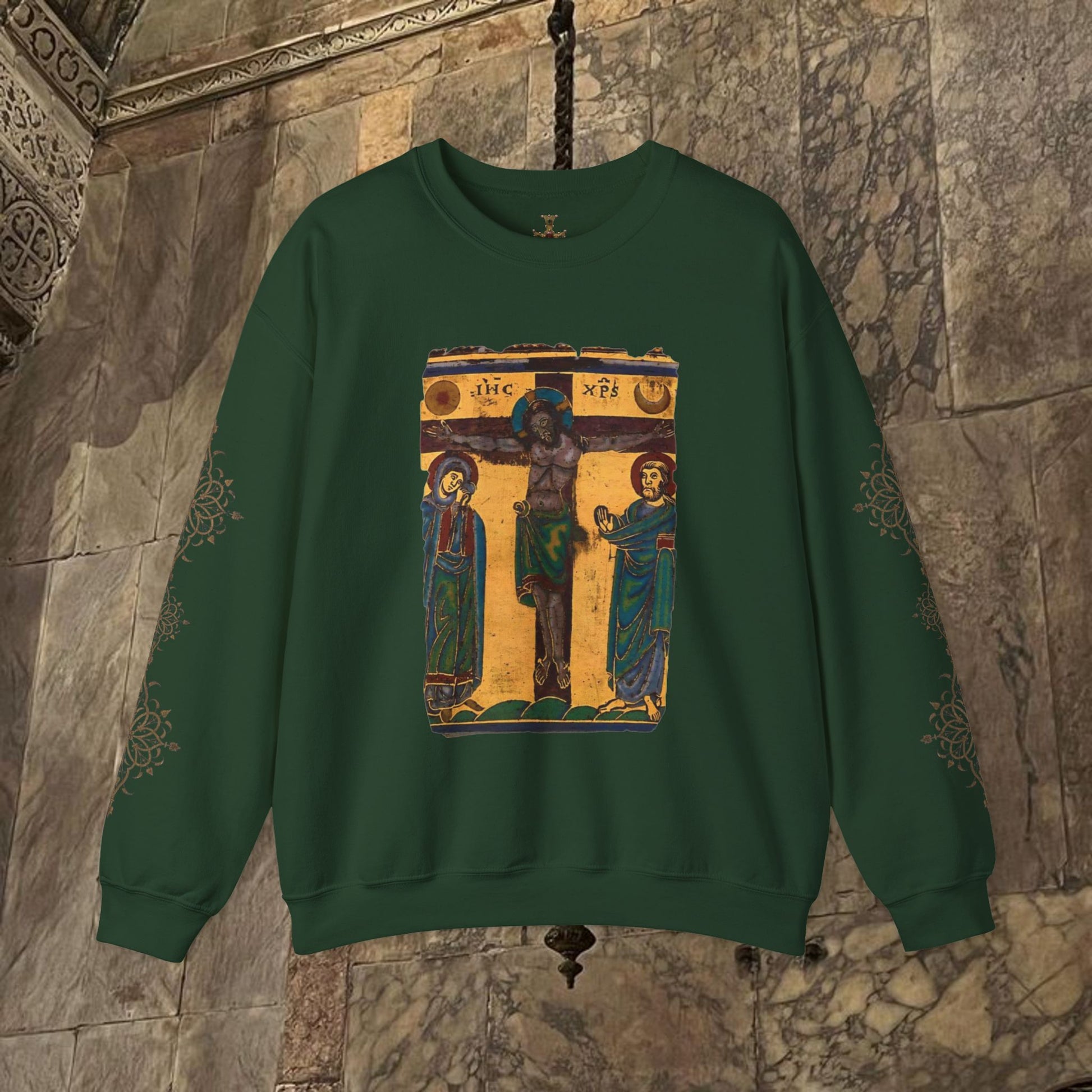Byzantine art Sweatshirt iconographic desgin
