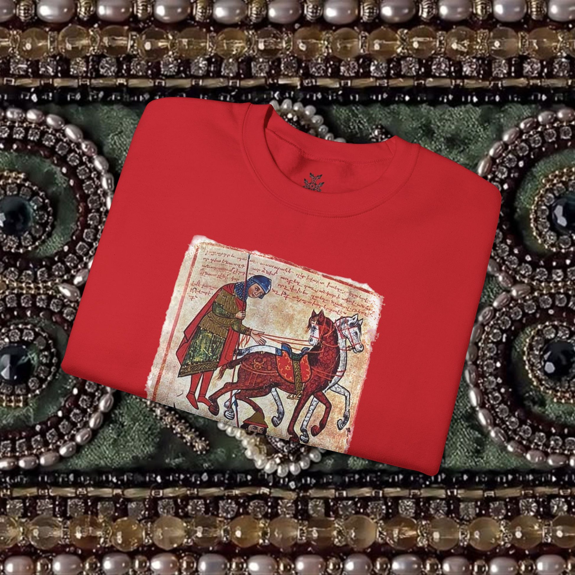 Ancient Armenian Manuscript Graphic Sweatshirt Design