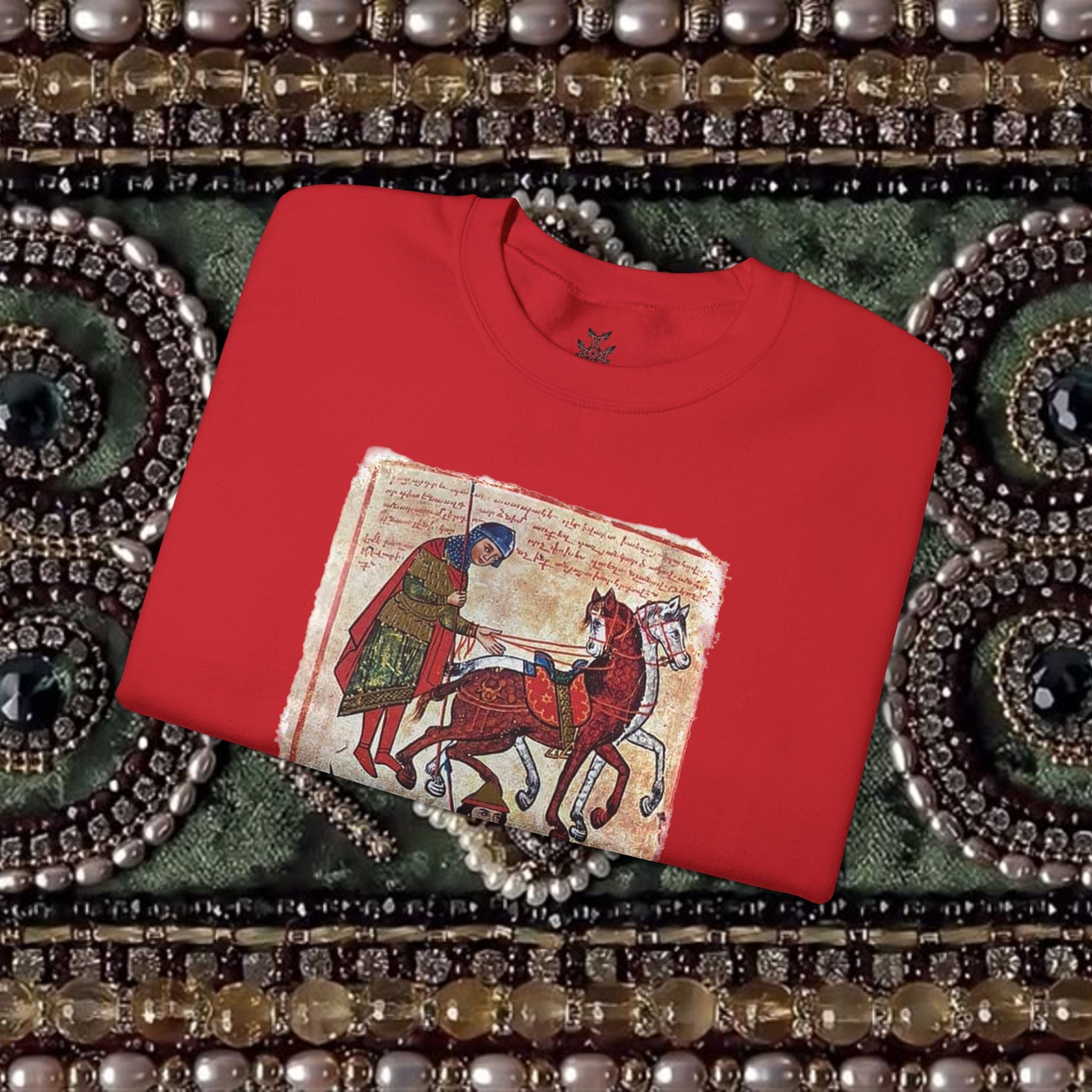 Ancient Armenian Manuscript Art T-Shirt - Sacred Heritage Design