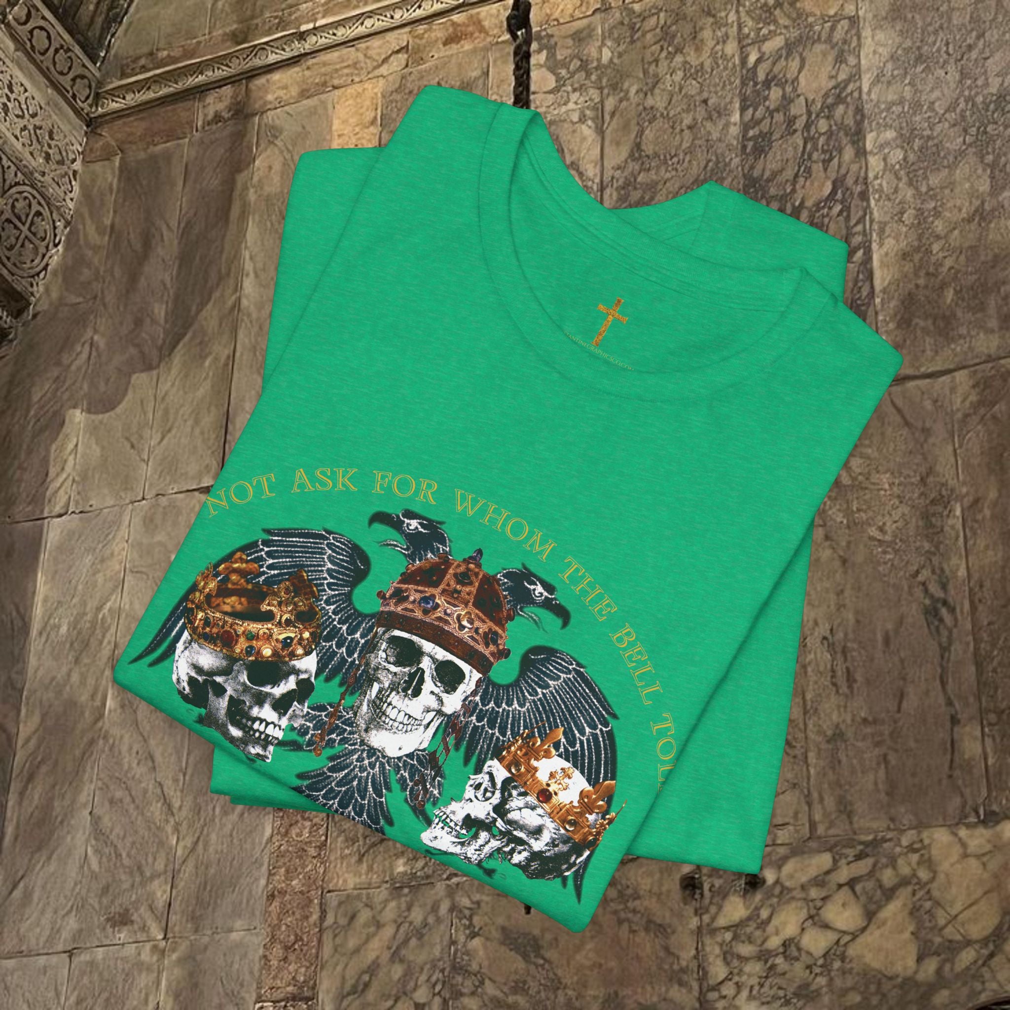 The Kings Fate Byzantine Inspired Cotton Graphic T-shirt