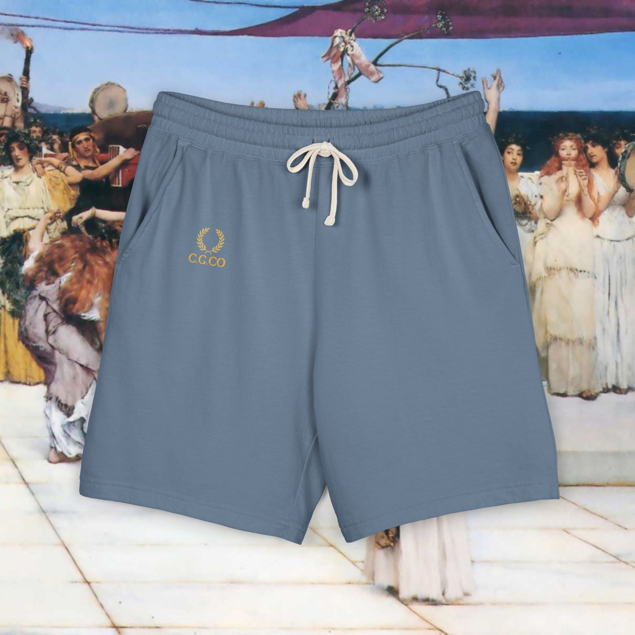 Mediterranean Coast Cotton Shorts