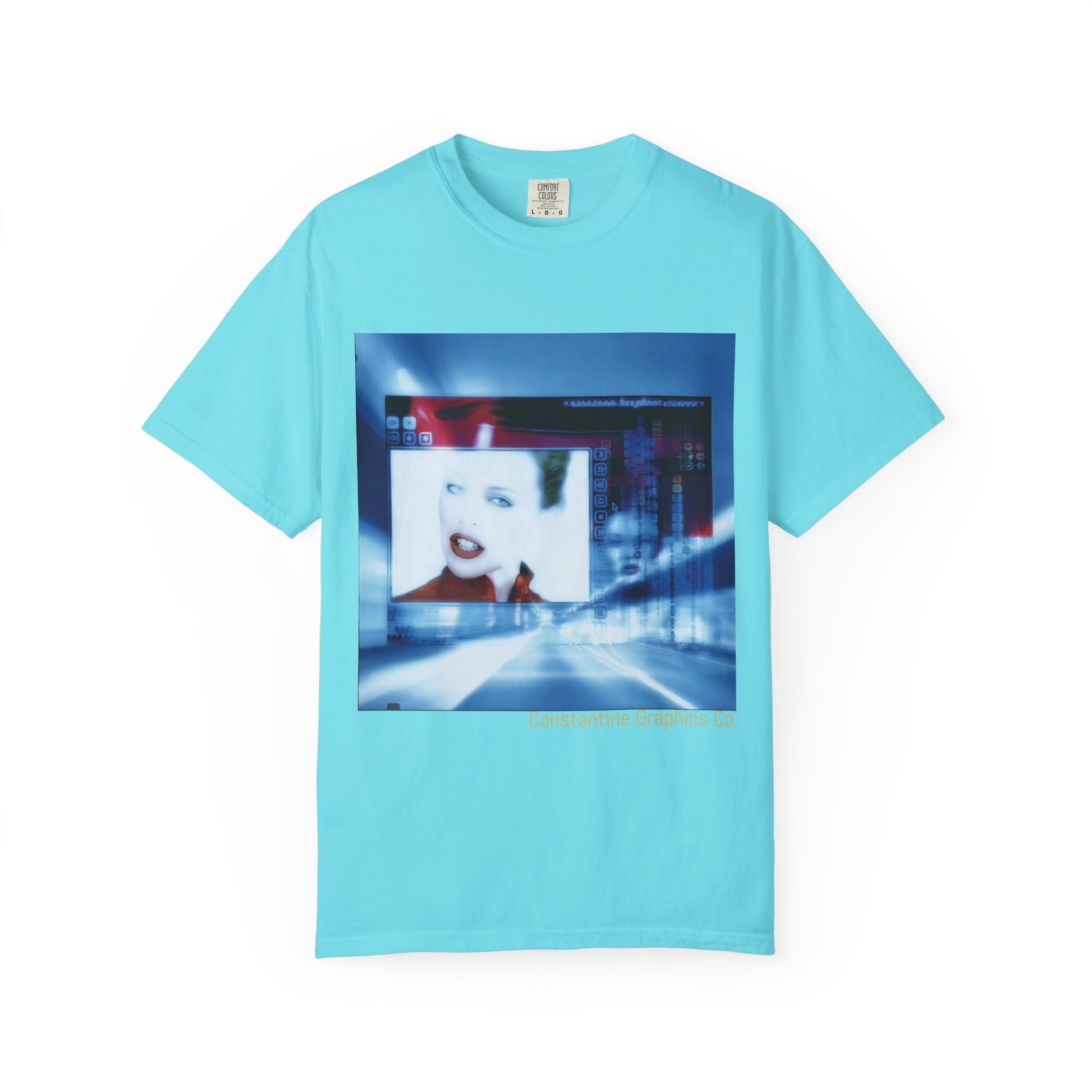 Digital Pop up Cyber Y2k Graphic TShirt