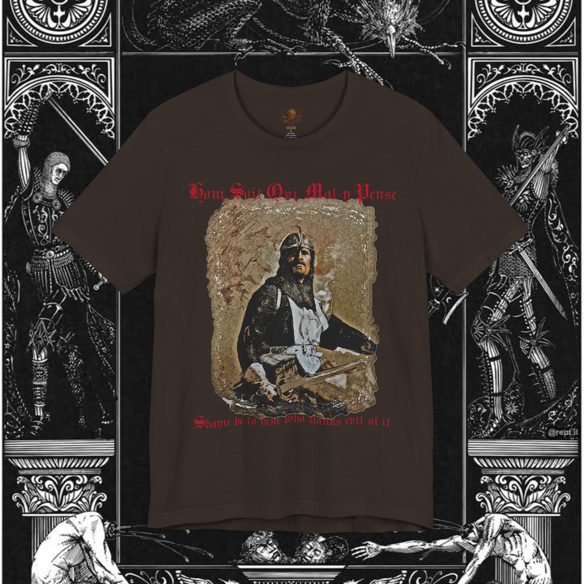 The Knight's Rest Medieval Fantasy Graphic T Shirt